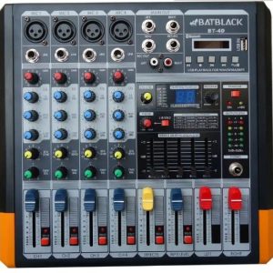 CONSOLA 4 CANALES 600W USB / BLUETOOTH BATBLACK BT-4D