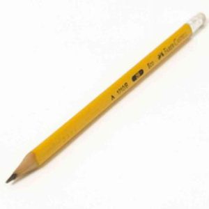 LAPIZ AMARILLO C/BORRADOR 2B FABER CASTELL