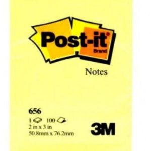 NOTAS ADH. 656 BLOCK 100H AMARILLO POST-IT 3M