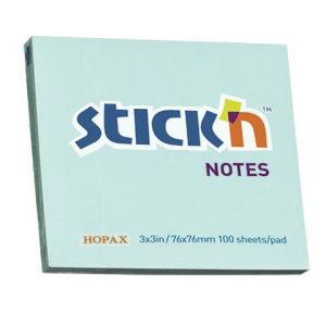 NOTAS ADH. 3 X 3 AZUL PASTEL 100H 21149 STICK I