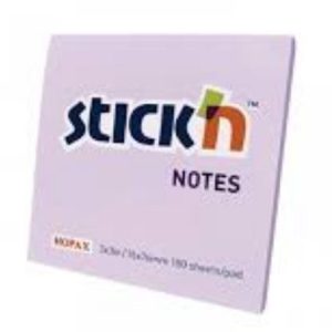 NOTAS ADH. 3 X 3 LILA PASTEL 100H 21403 STICK IN