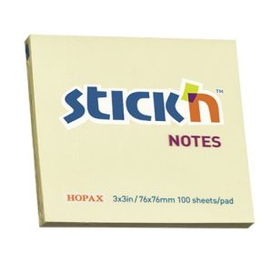 NOTAS ADH. 3 X 3 AMARILLO X 100H 21007 STICK IN
