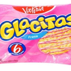 GALLETA GLACITAS FRESA PAQ X 6 UND VICTORIA