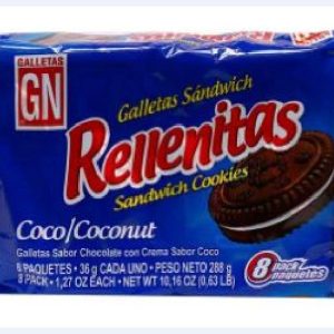 GALLETA RELLENITAS COCO  X 8 UND GN